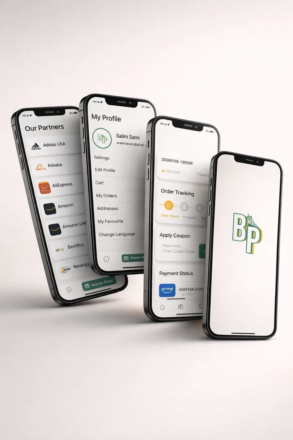 تطبيق موبايل BP - تطبيق شحن وتوصيل لأجهزة اندرويد
