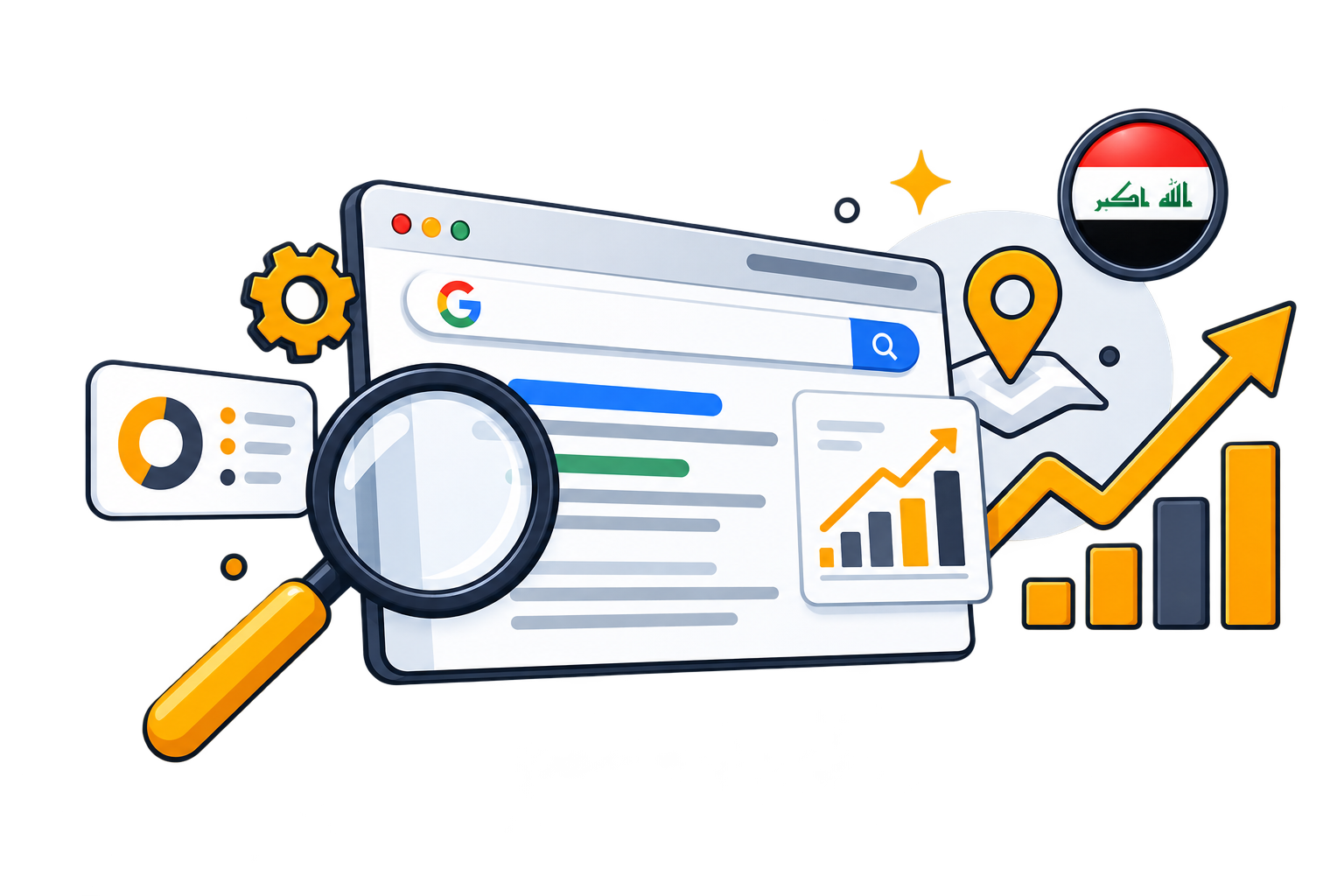 شركة سيو في العراق - خدمات تحسين محركات البحث في العراق SEO